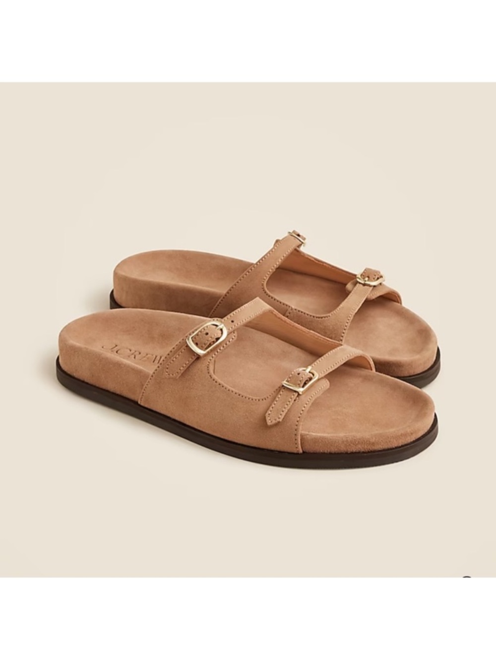J. Crew New Colbie buckle sandals in suede